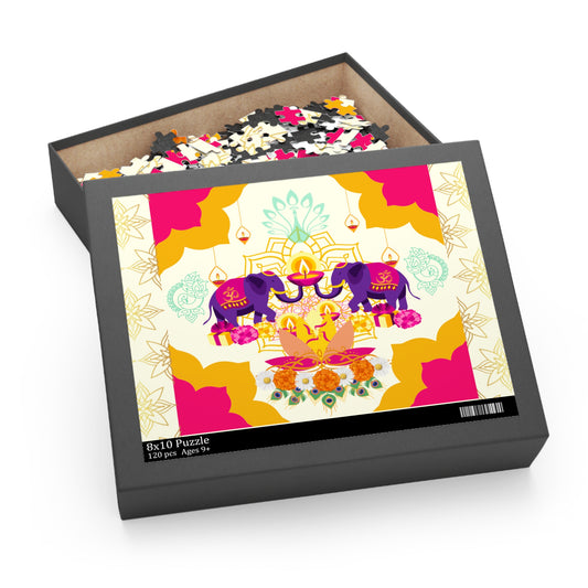 Diwali Lights | Hindu Inspired Puzzle (120, 252, 500-Piece)