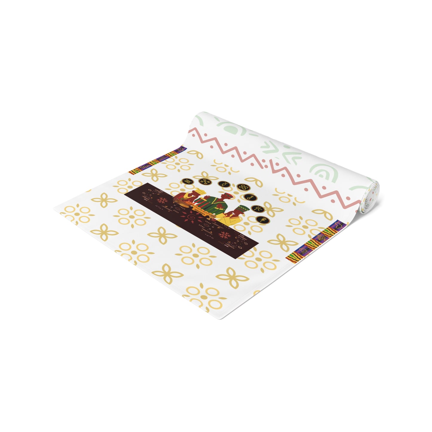 Table Runner - Village Values | What a Community Stand For, Kwanzaa Joyous Love Decor