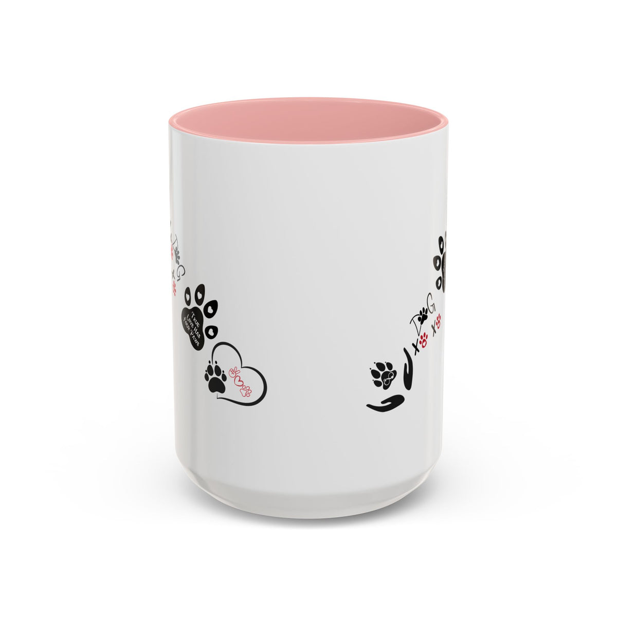 Dogs & Hearts Coffee Cup | Heart-Shaped Mug — Four Paws Heart-Shaped