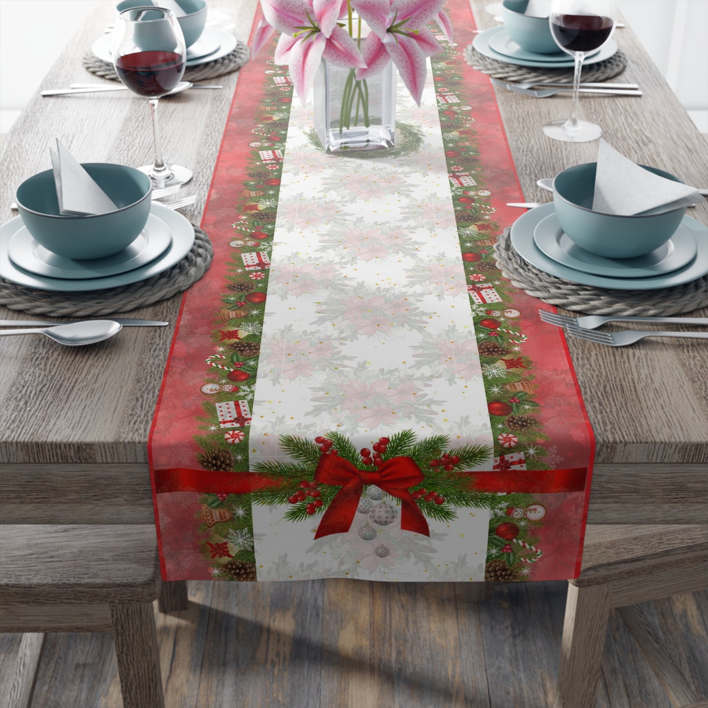 Christmas Feast | Table Runner (Poly)