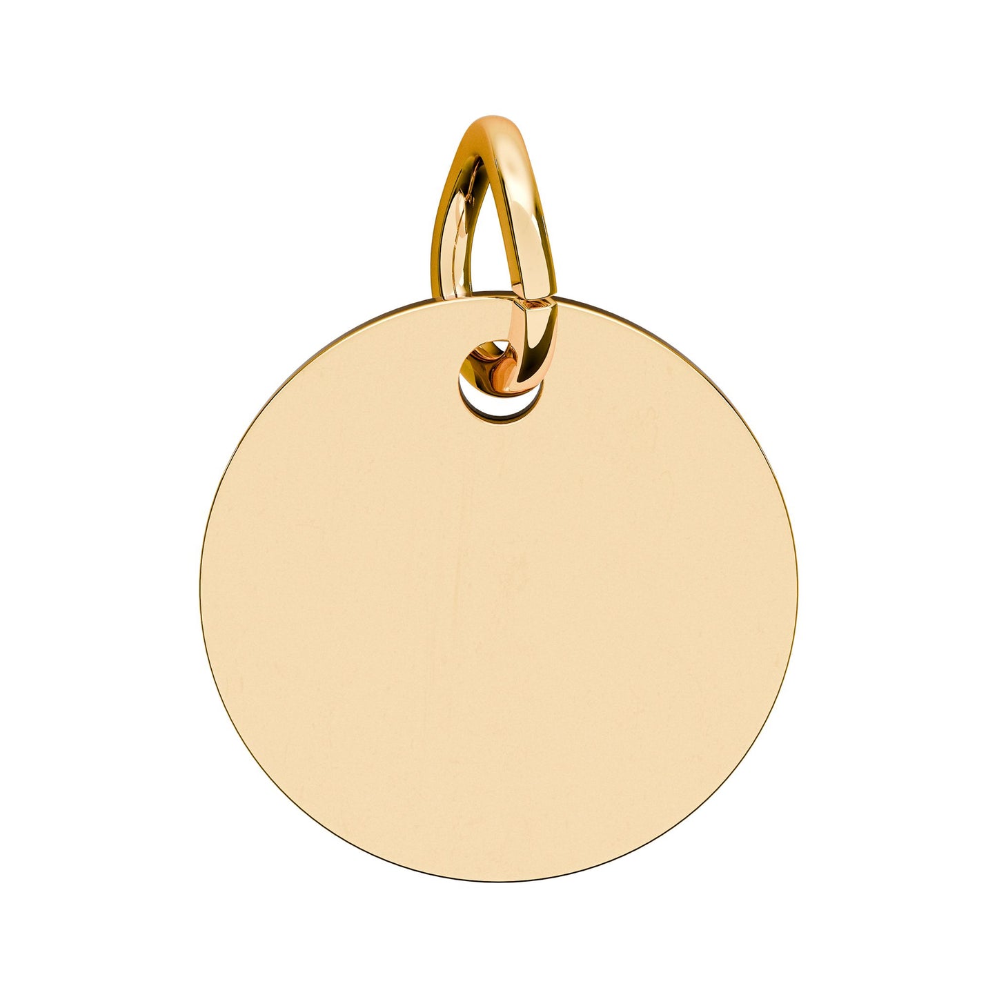 Engravable Birthstone Circle Charm | Personalized Initials & Birthstone Pendant