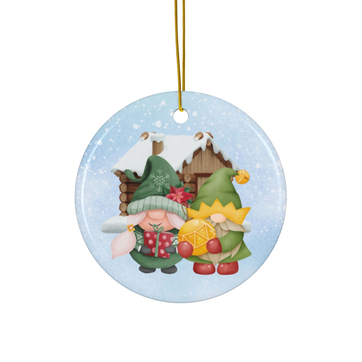 Santa’s Gnomes | Heirloom Ceramic Ornaments (1pc, 3pcs, 5pcs, 10pcs)