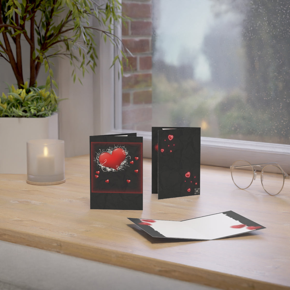 Warm Glow Greeting Cards — Send a Message From the Heart (1 or 10 pc)