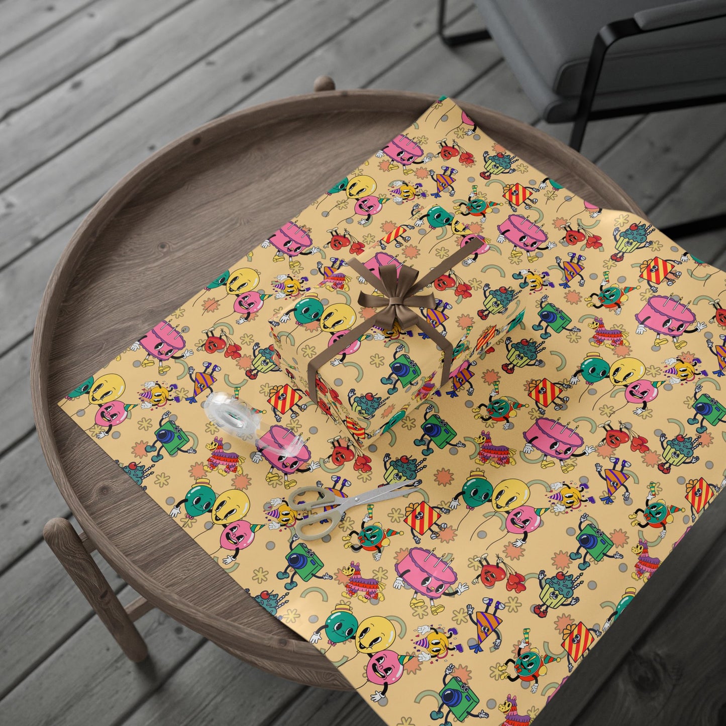 Loonies Birthday Party Gift Wrap | The Funnies | Cartoonist Wrapping Paper