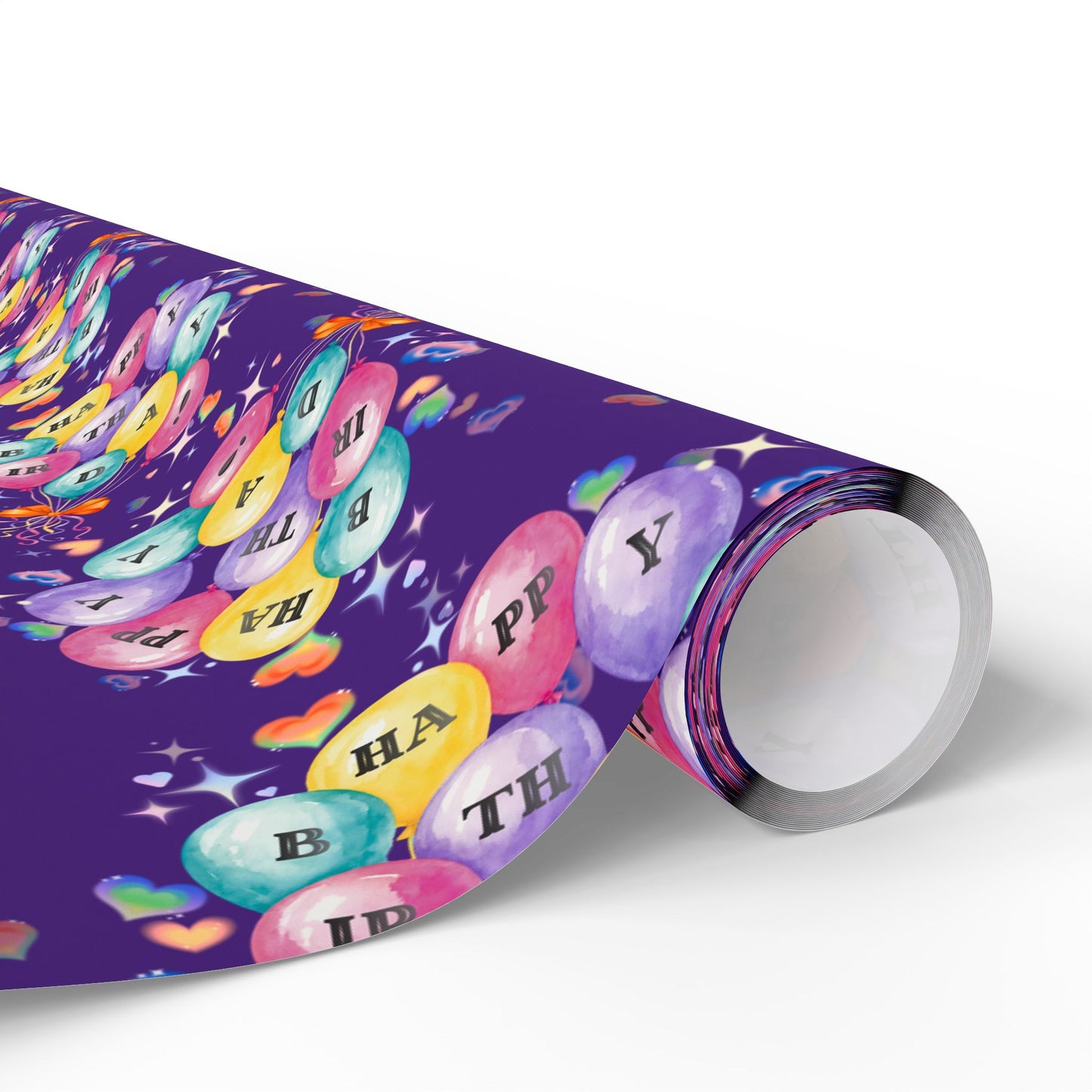Birthday Balloons | Purple | Wrapping Papers