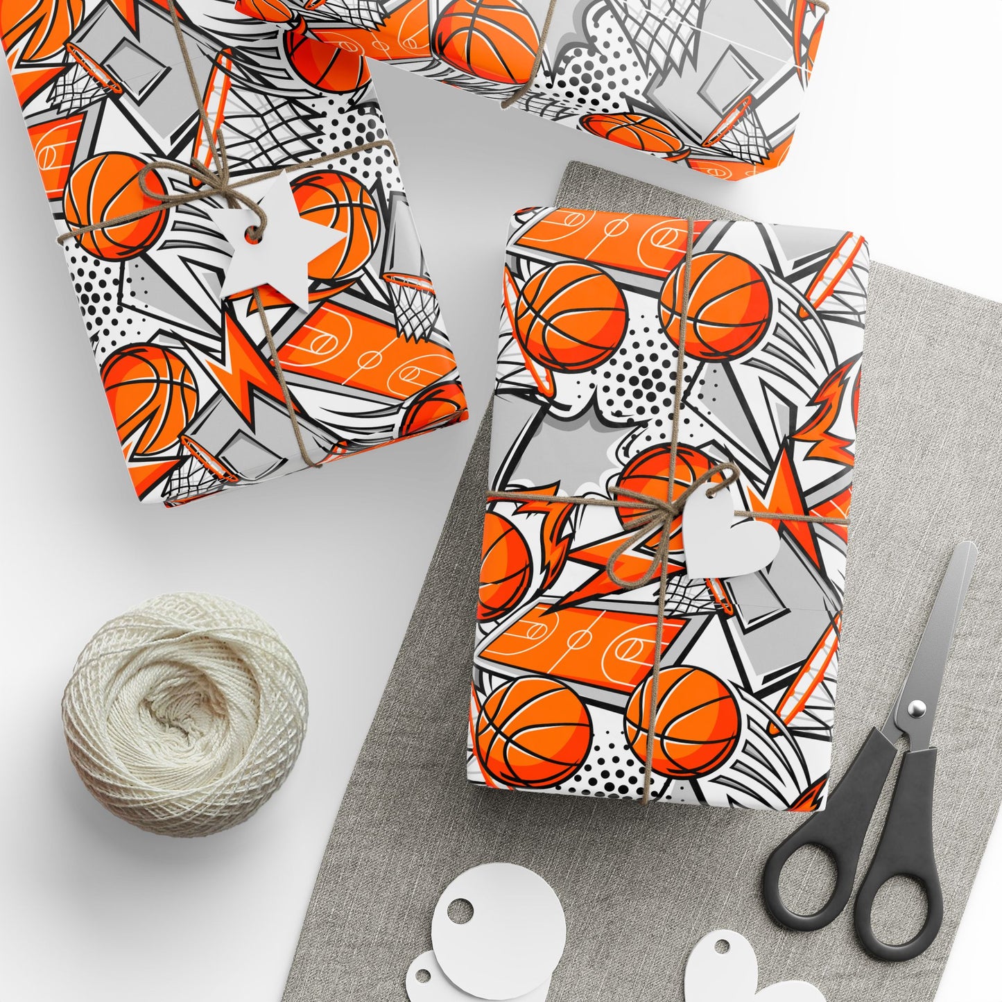 Basketball Lover Gift Wrap | VIP All Star | All Sports Athletic Wrapping Paper for Coaches, Players & Fans