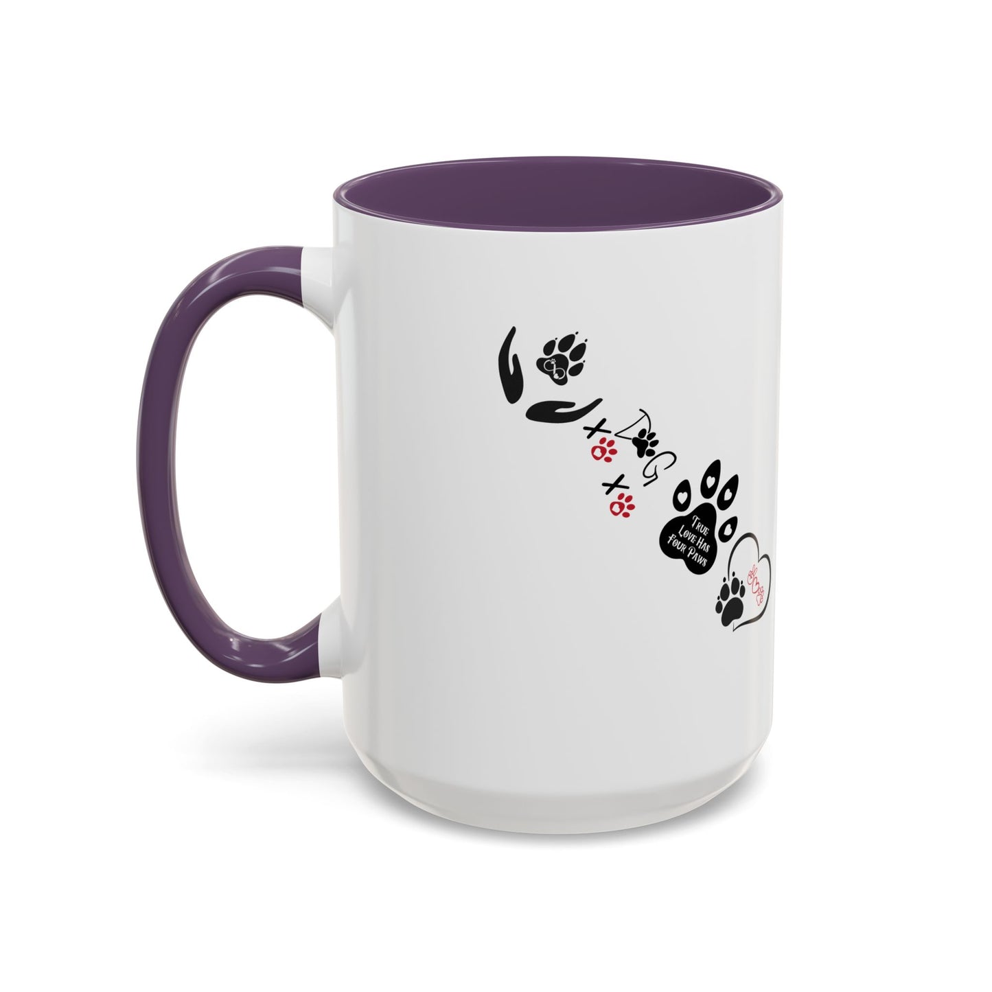 Dogs & Hearts Coffee Cup | Heart-Shaped Mug — Four Paws Heart-Shaped