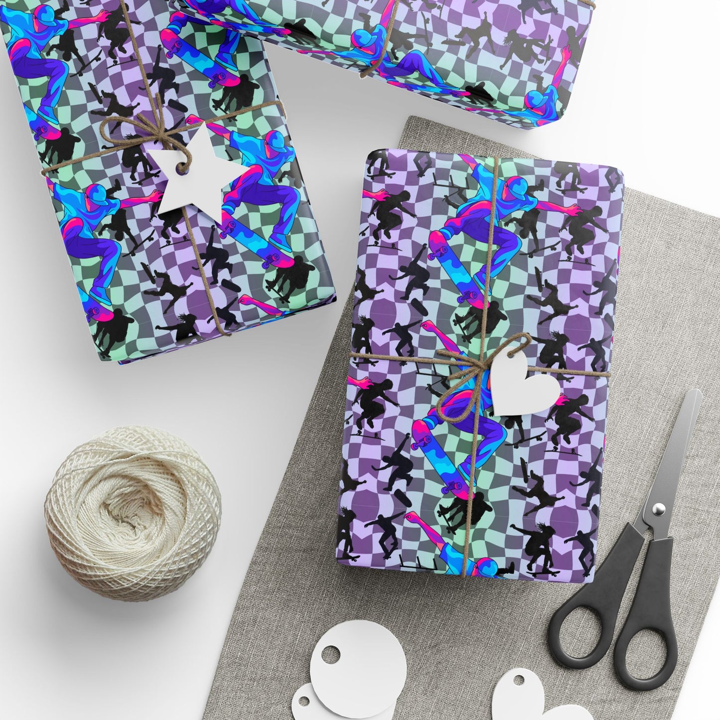 Skate Park Lover Gift Wrap | VIP All Star | All Sports Athletic Wrapping Paper for Coaches, Players & Fans