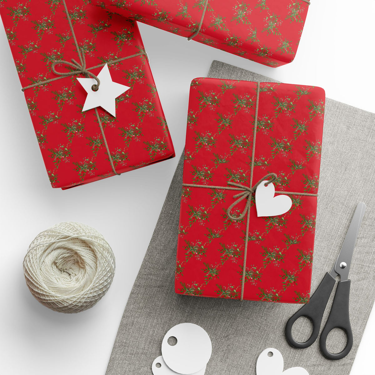 Simple Garland Lattice | Holiday Patterns Wrapping Paper
