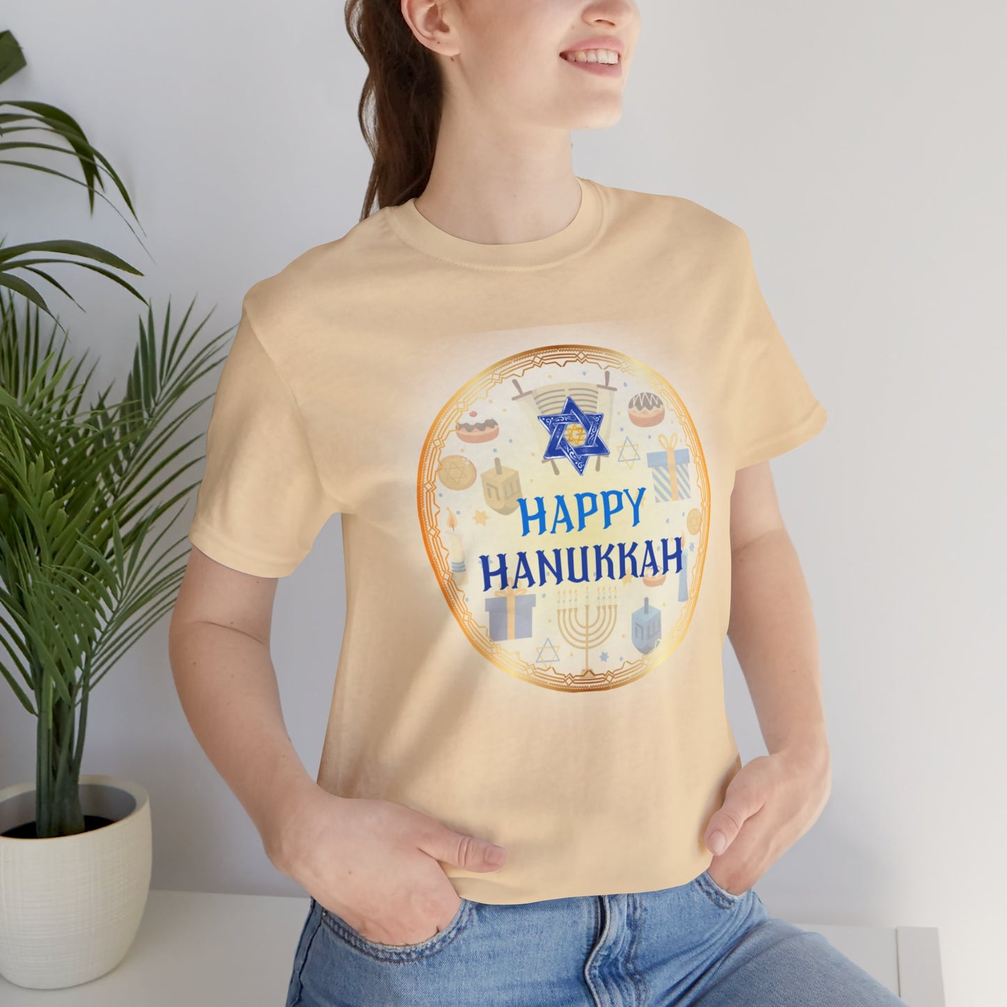 Hanukah / Jewish Inspired Short Sleeve Tee | Unisex Jersey