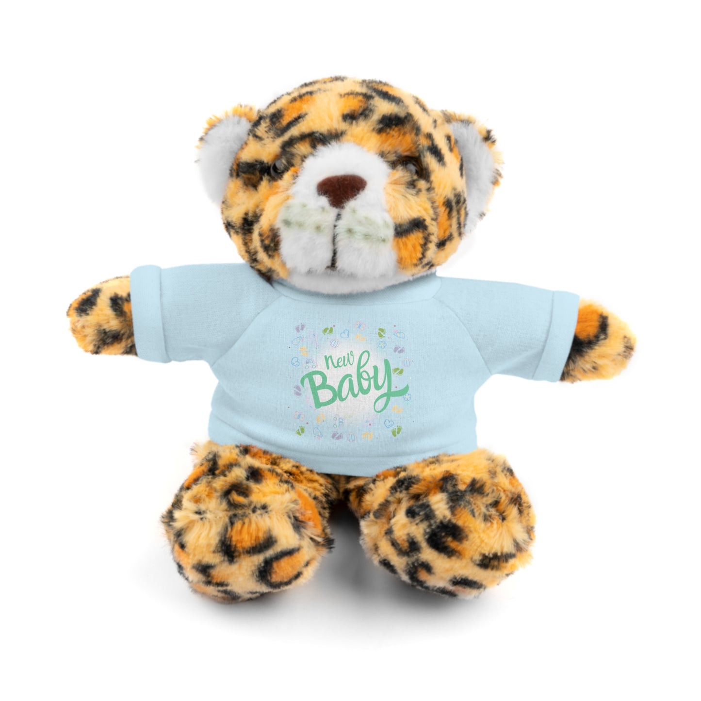 New Baby | Plush Toy with T-Shirt (10 Colors, 6 Animals)