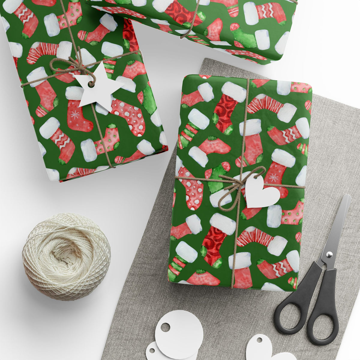 Stockings and Cheer | Holiday Patterns Wrapping Paper
