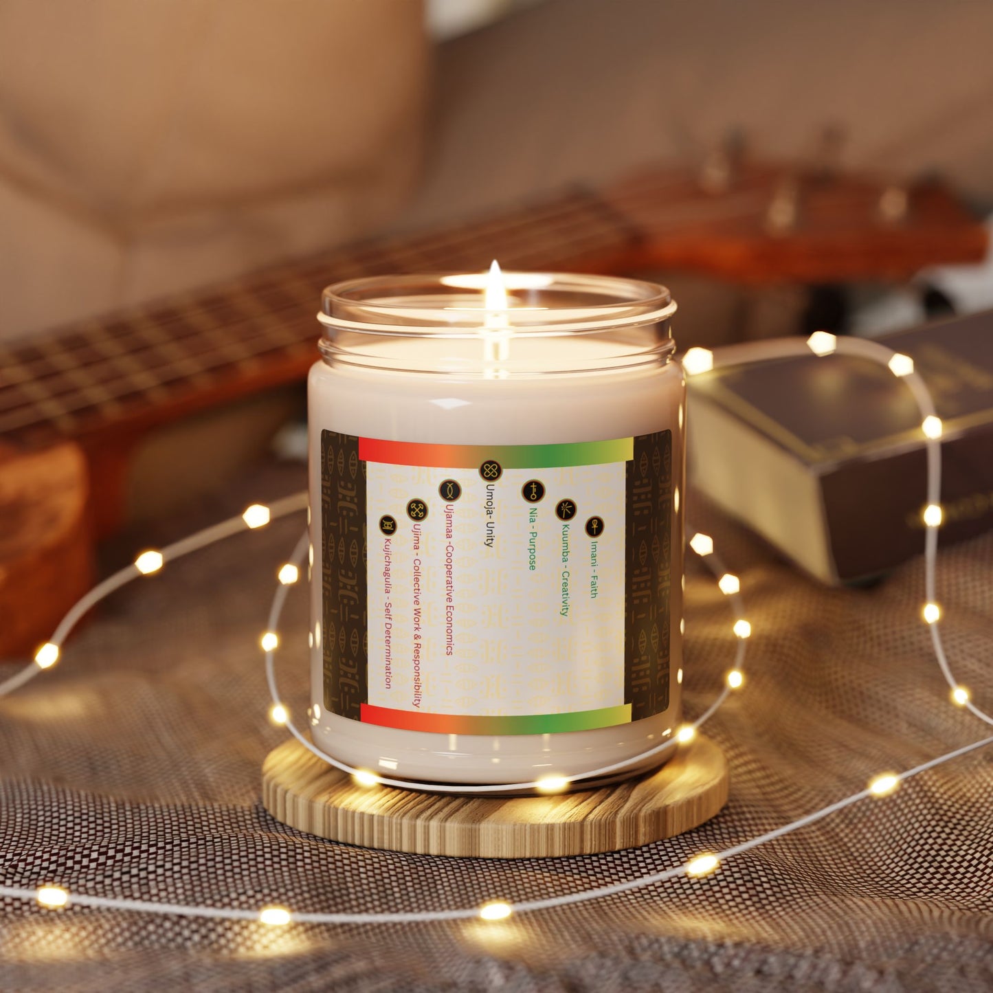 Kinara | Kwanzaa Light | Scented Soy Candle, 9oz (3 Scents)