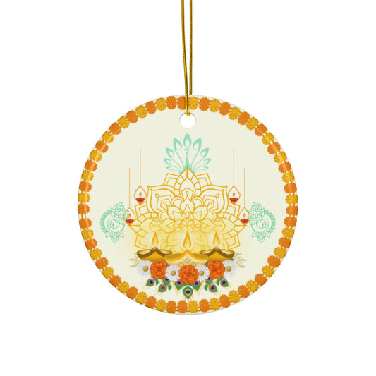 Peacock by Light | Heirloom Ceramic Ornaments (1pc, 3pcs)