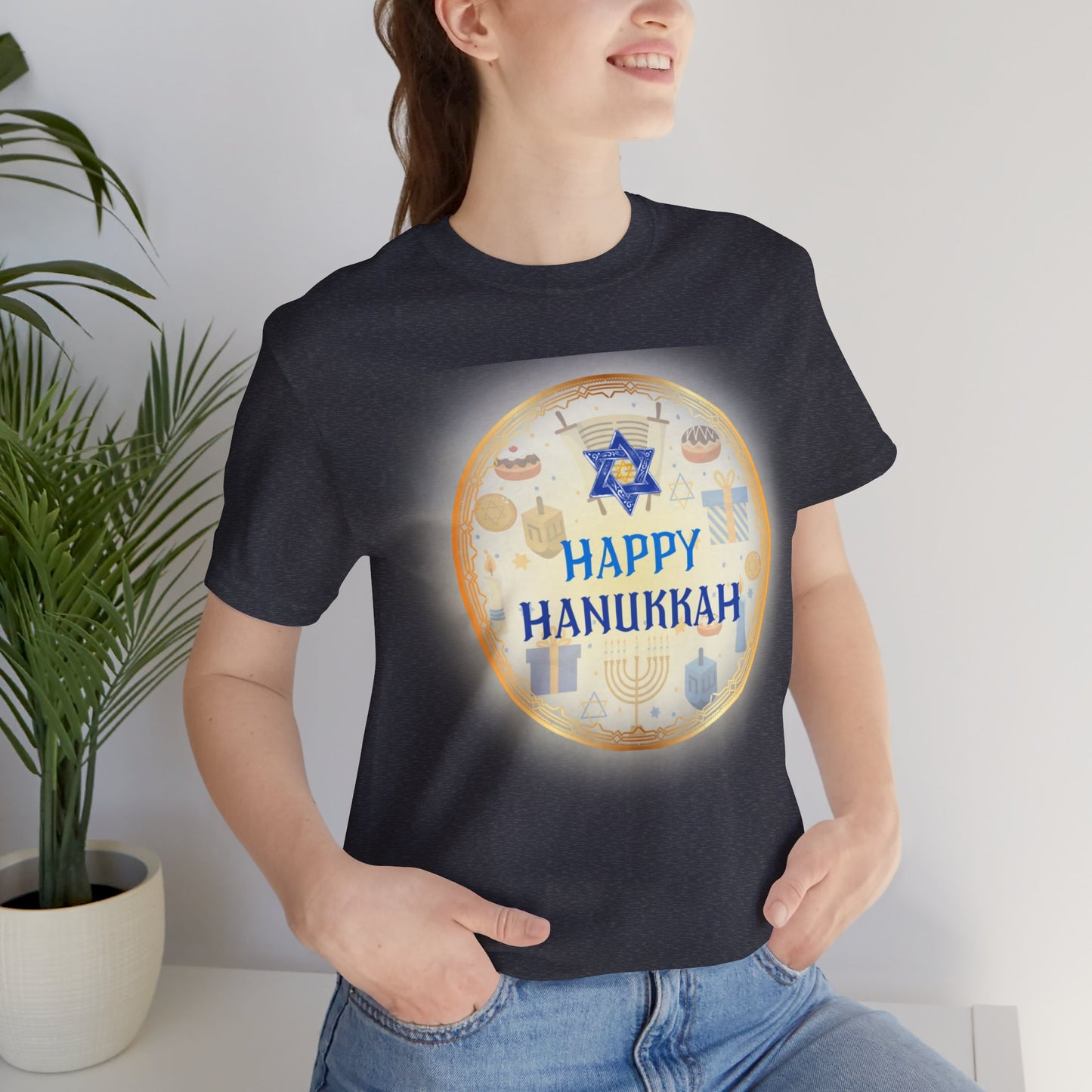 Hanukah / Jewish Inspired Short Sleeve Tee | Unisex Jersey