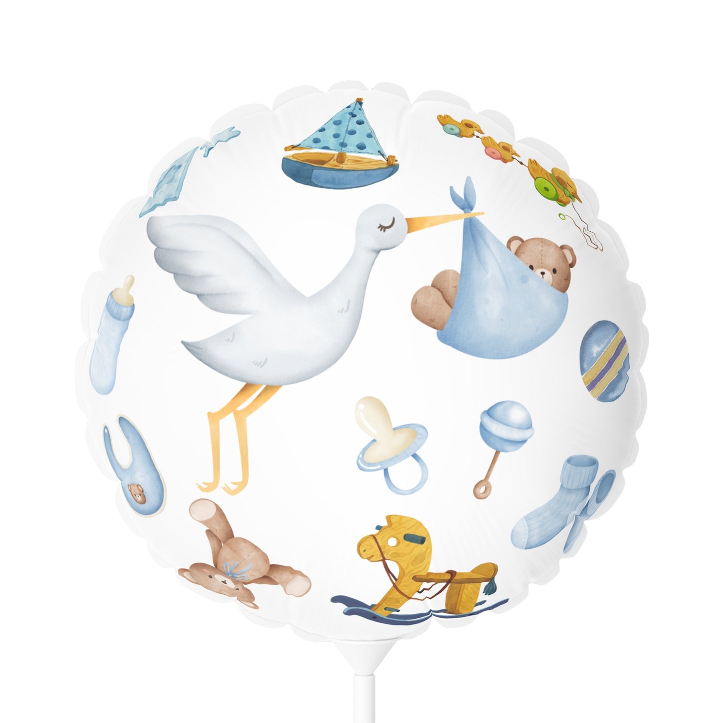 It’s a Boy | New Arrival Balloon (Round and Heart-shaped), Air Only 11"