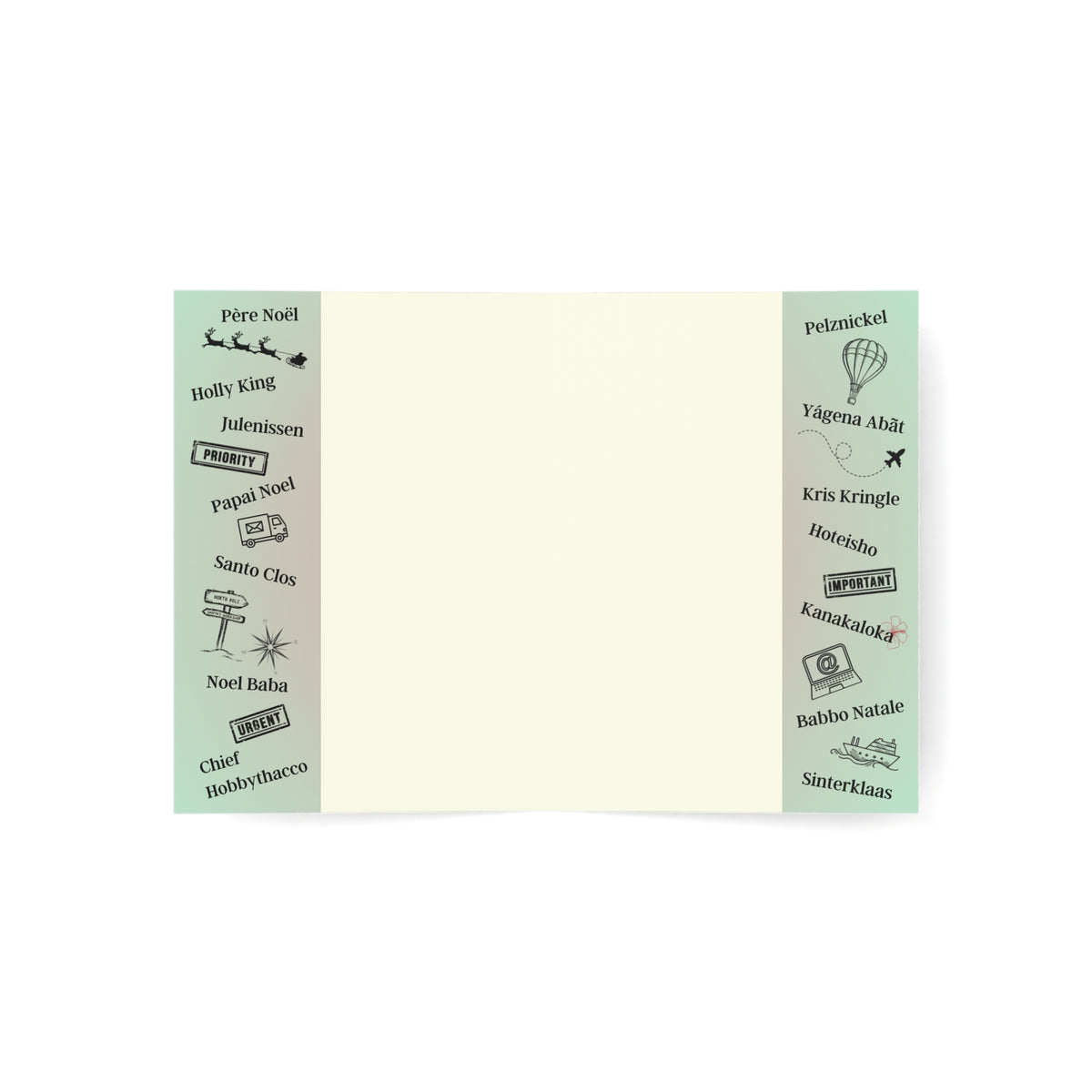 Letters to Santa | Santa, Don't Be Late | Blank Greeting Card