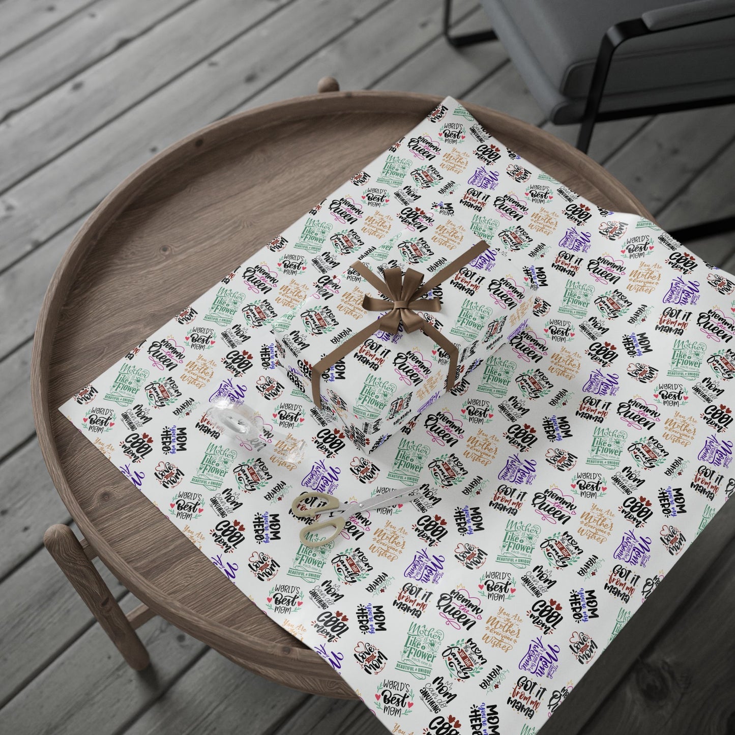 Moms are the … | Love My Mom Wrapping Papers