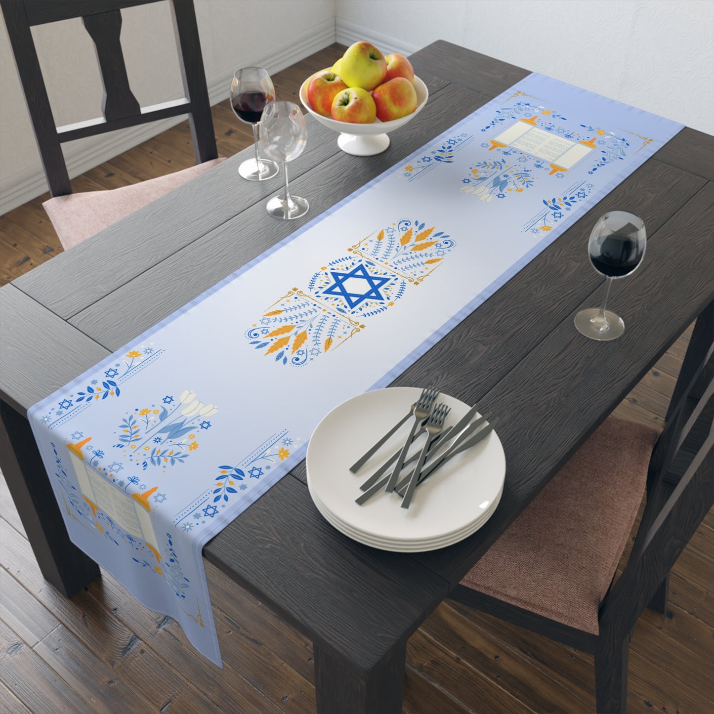 Holy Words | Jewish Inspired | Table Runner (Cotton, Poly)