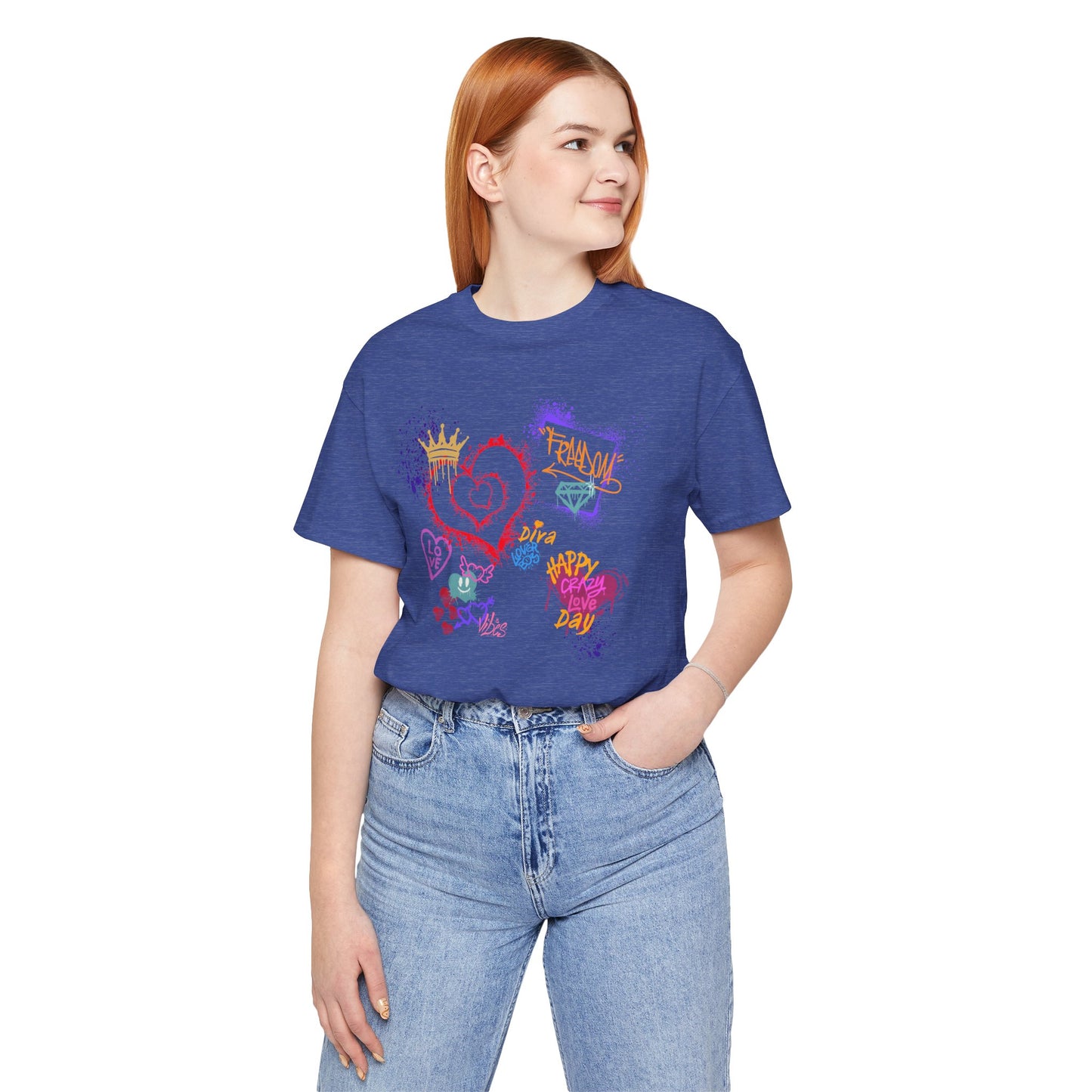 Love Graffiti | wall Art Love Notes Unisex Jersey Tee