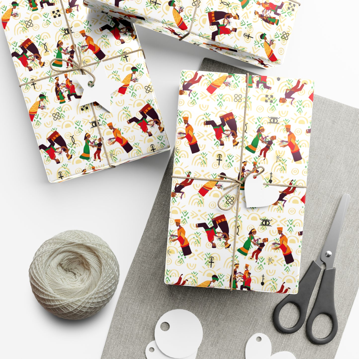 Family Kinara | Kwanzaa Inspired | Wrapping Paper