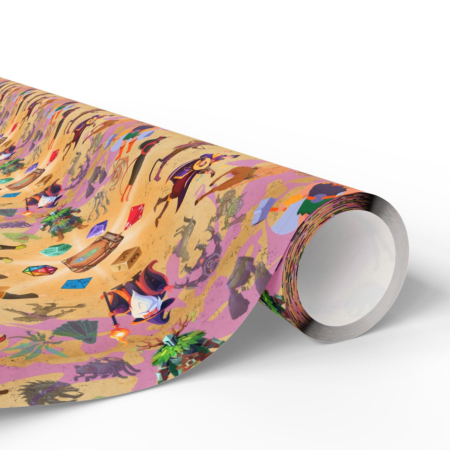 D n D Game Night | Game Master Roles | Dungeons and Dragons Themed Gift Wrap