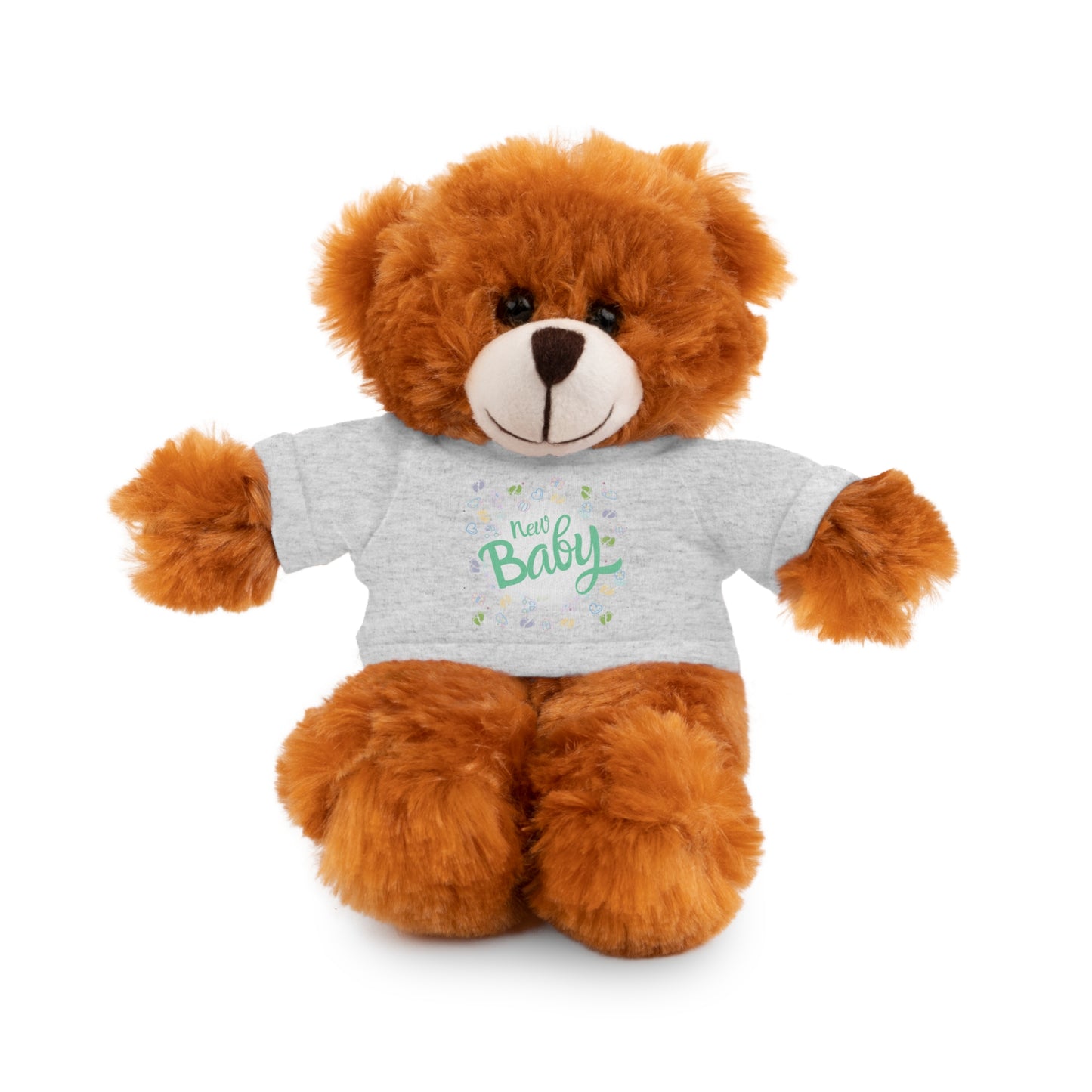 New Baby | Plush Toy with T-Shirt (10 Colors, 6 Animals)