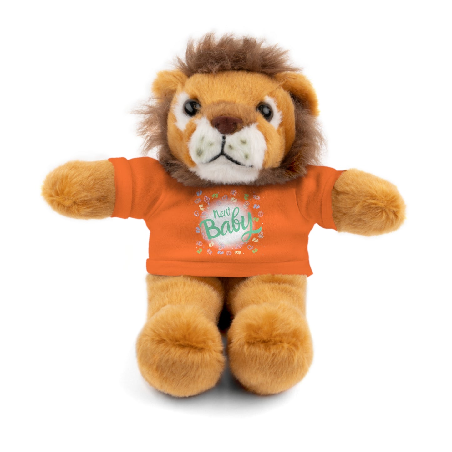 New Baby | Plush Toy with T-Shirt (10 Colors, 6 Animals)