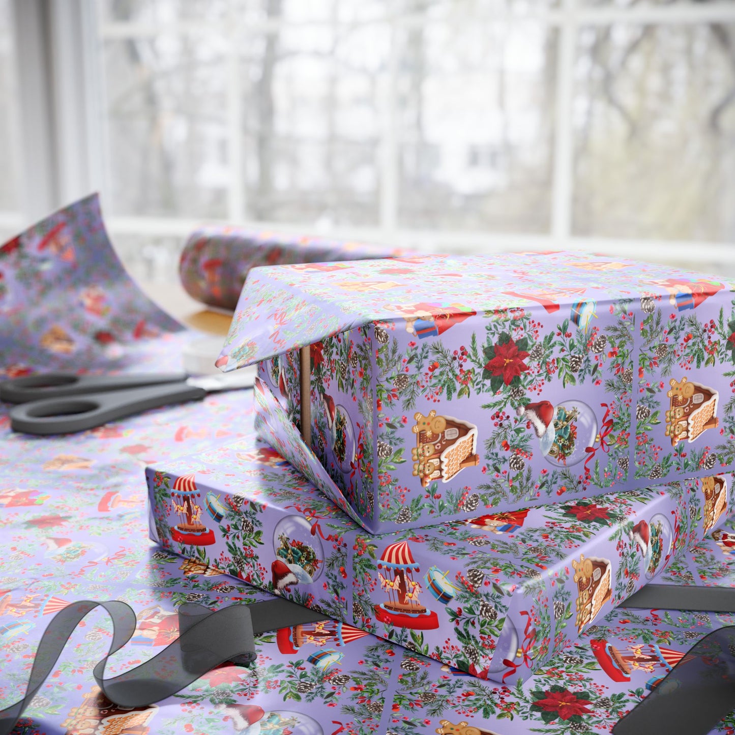 Wrapping Papers - Fond Memories Holiday Tradition Design