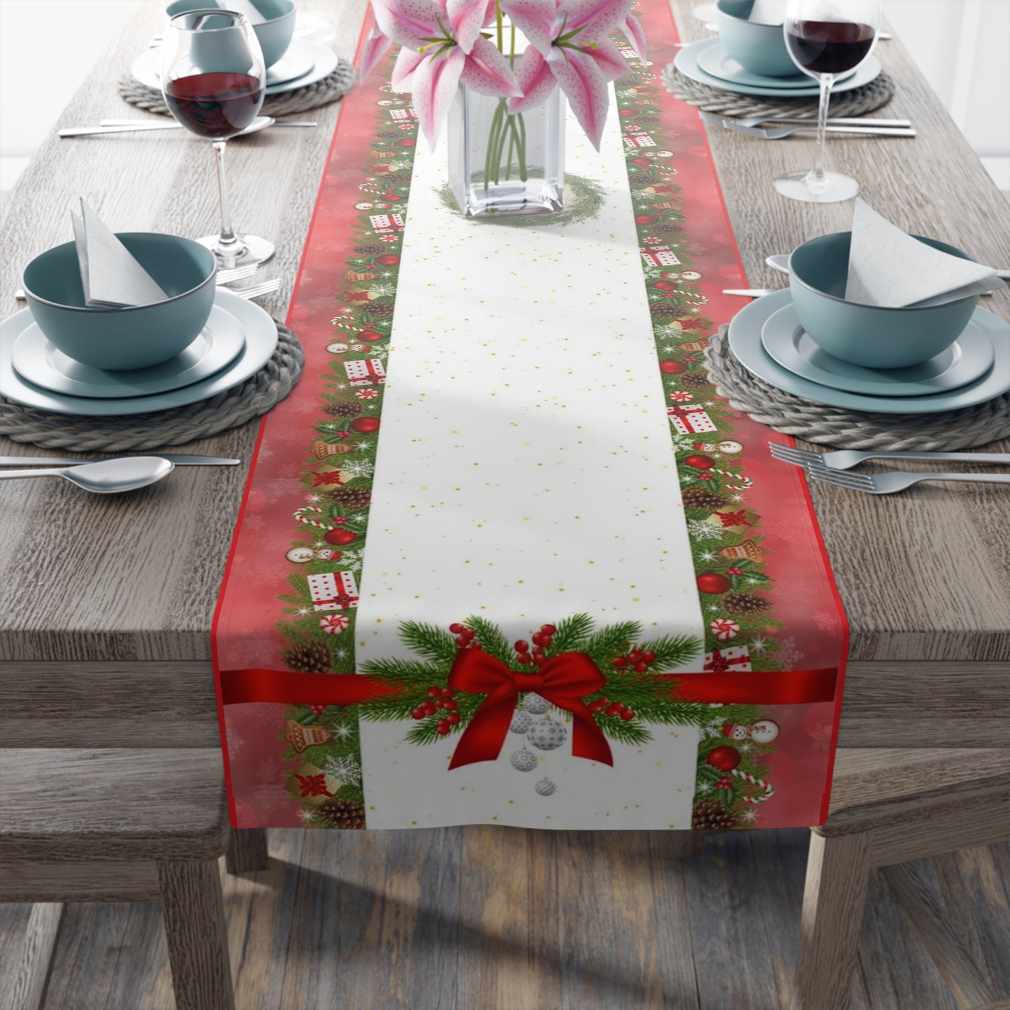 Christmas Feast | Table Runner (Poly)