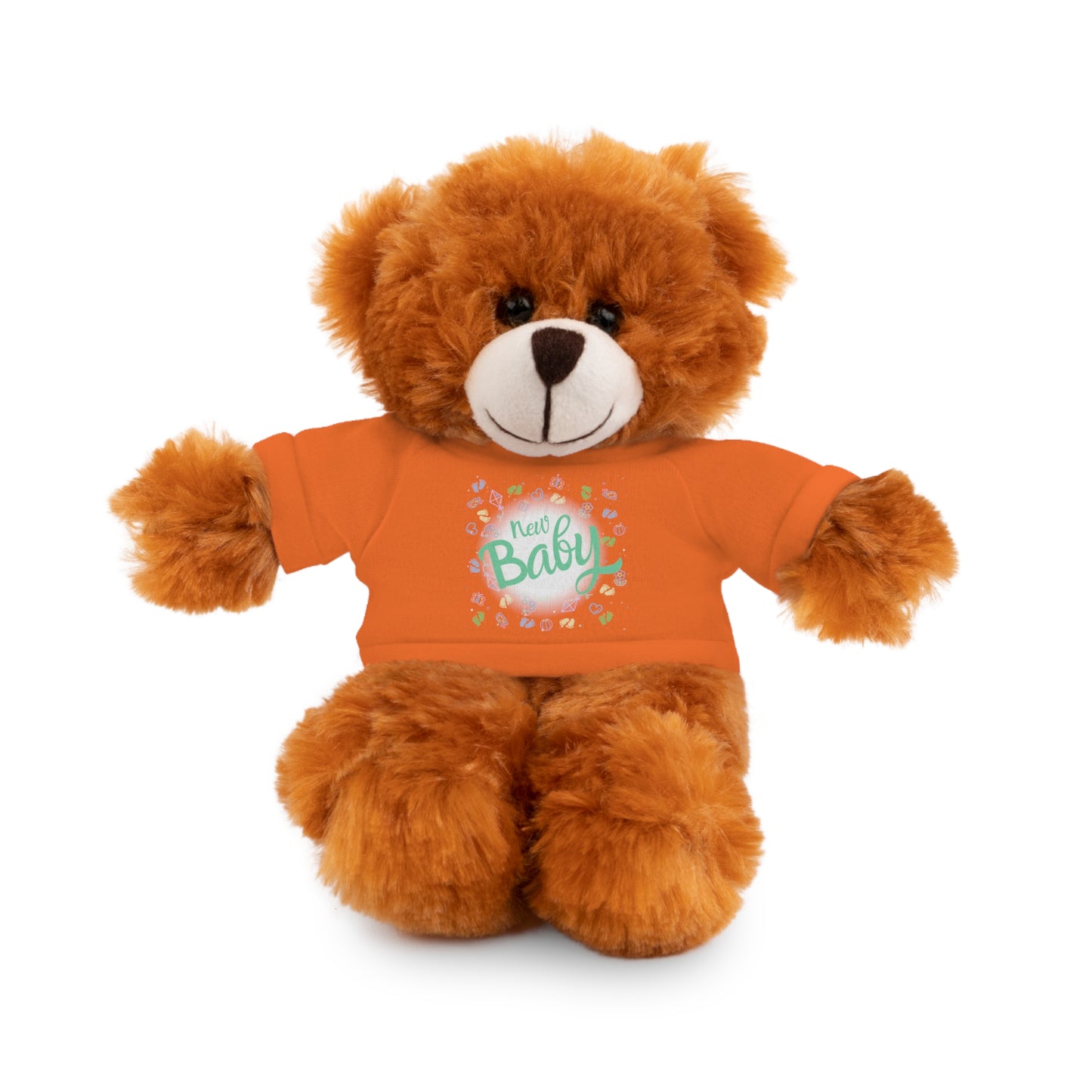 New Baby | Plush Toy with T-Shirt (10 Colors, 6 Animals)