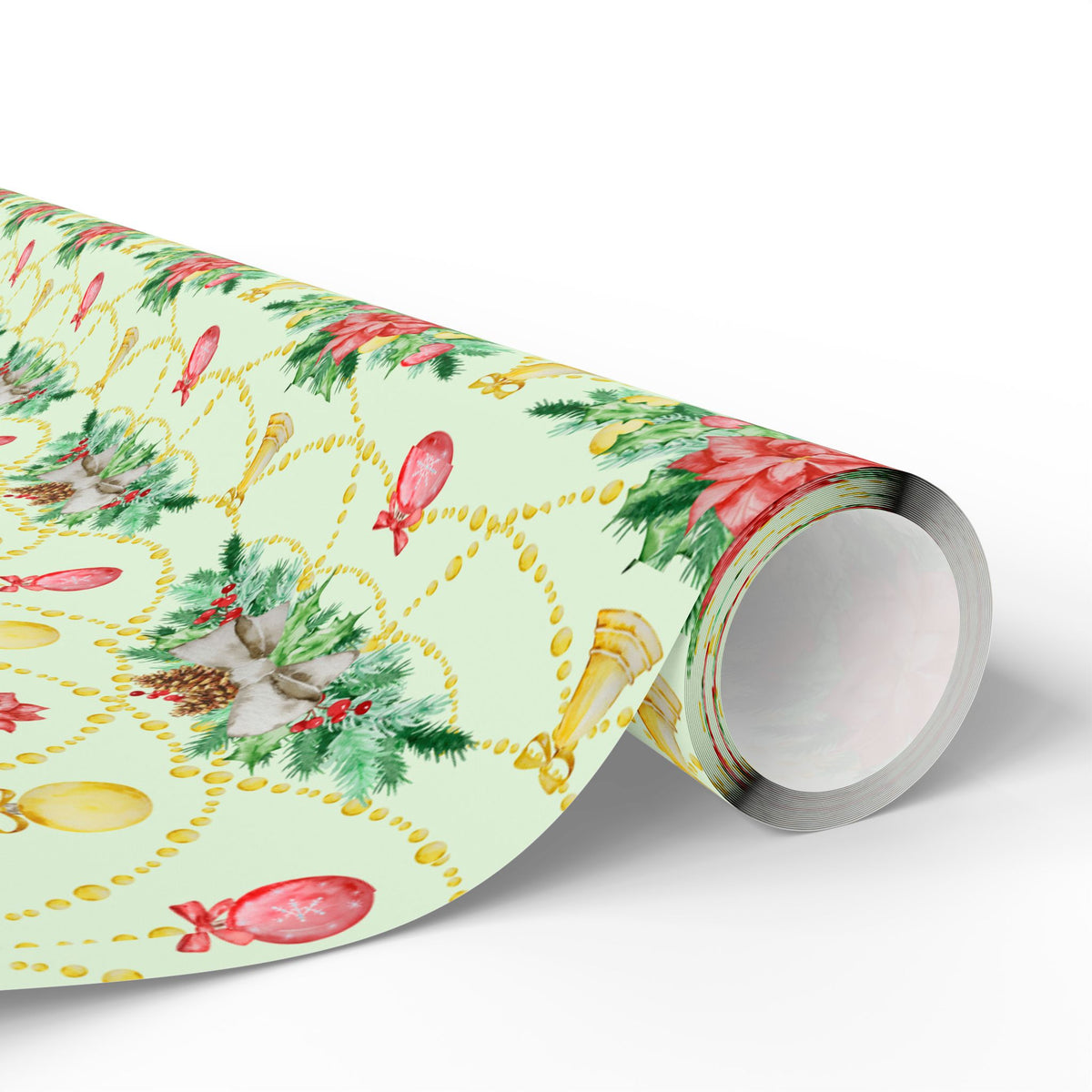 Festive Greenery Christmas | Garlands of Christmas | Holiday Wrapping Paper