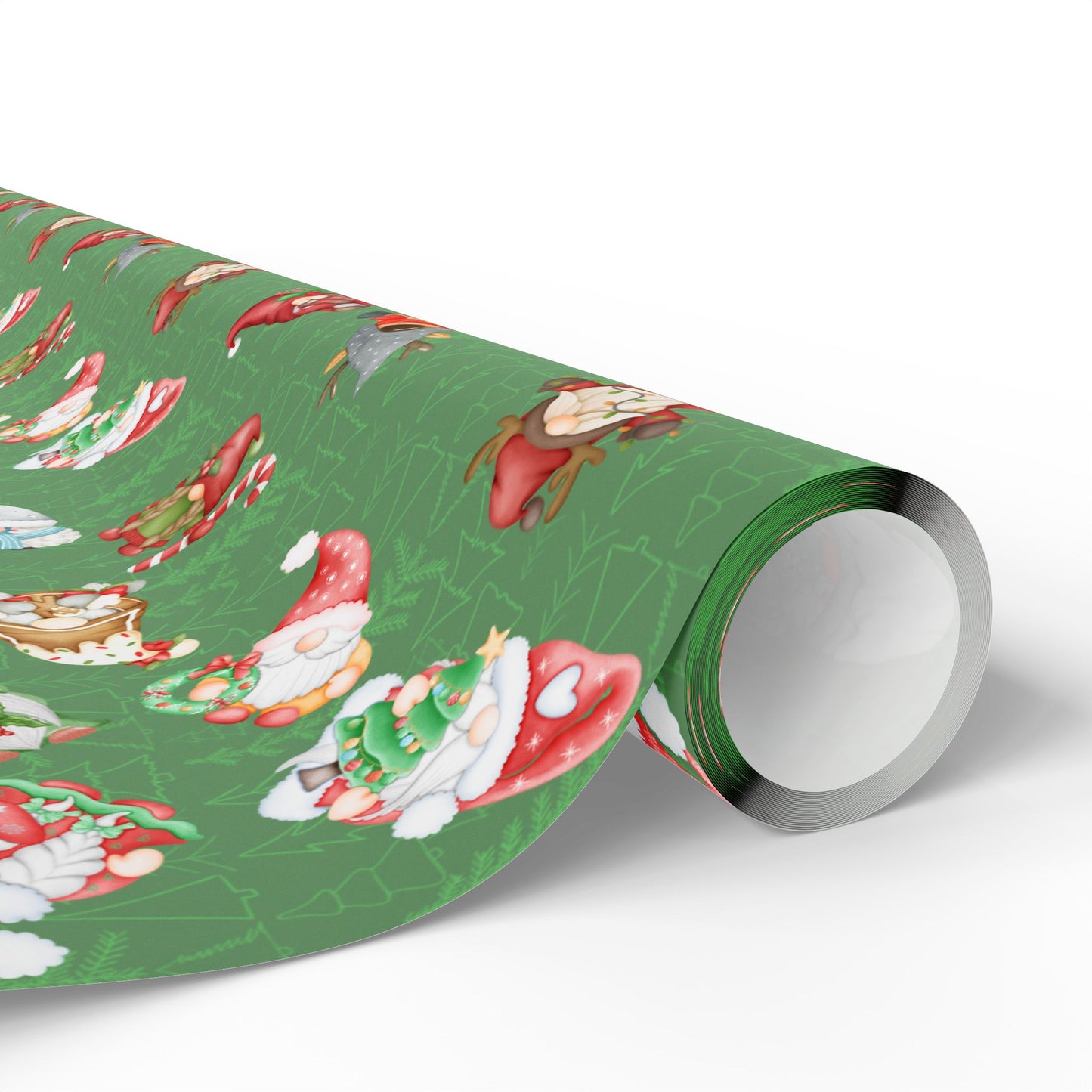 Wrapping Papers - Gnomemas Eve Delightful Gnomes Holiday Best Design