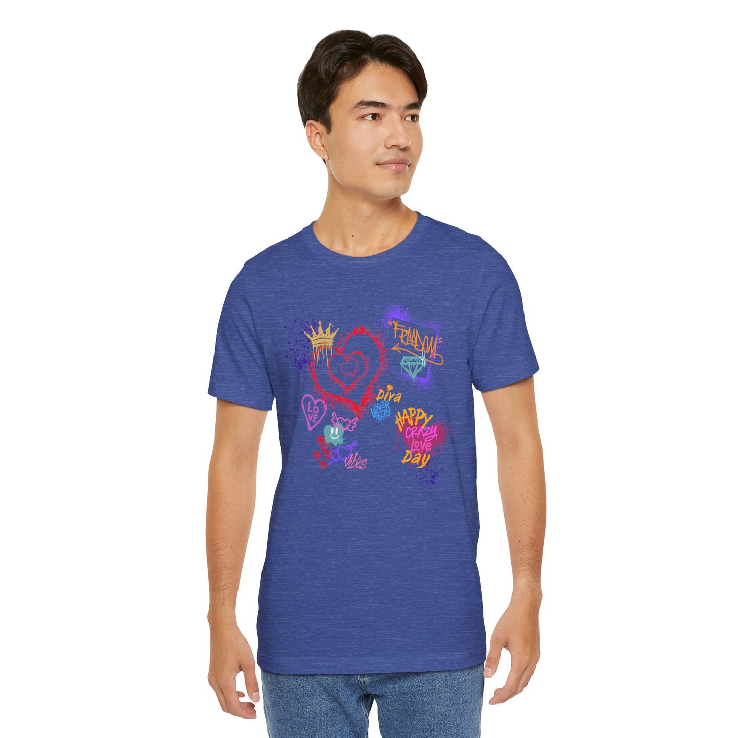 Love Graffiti | wall Art Love Notes Unisex Jersey Tee