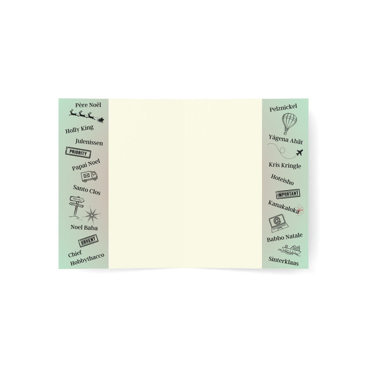 Letters to Santa | Santa, Don't Be Late | Blank Greeting Card