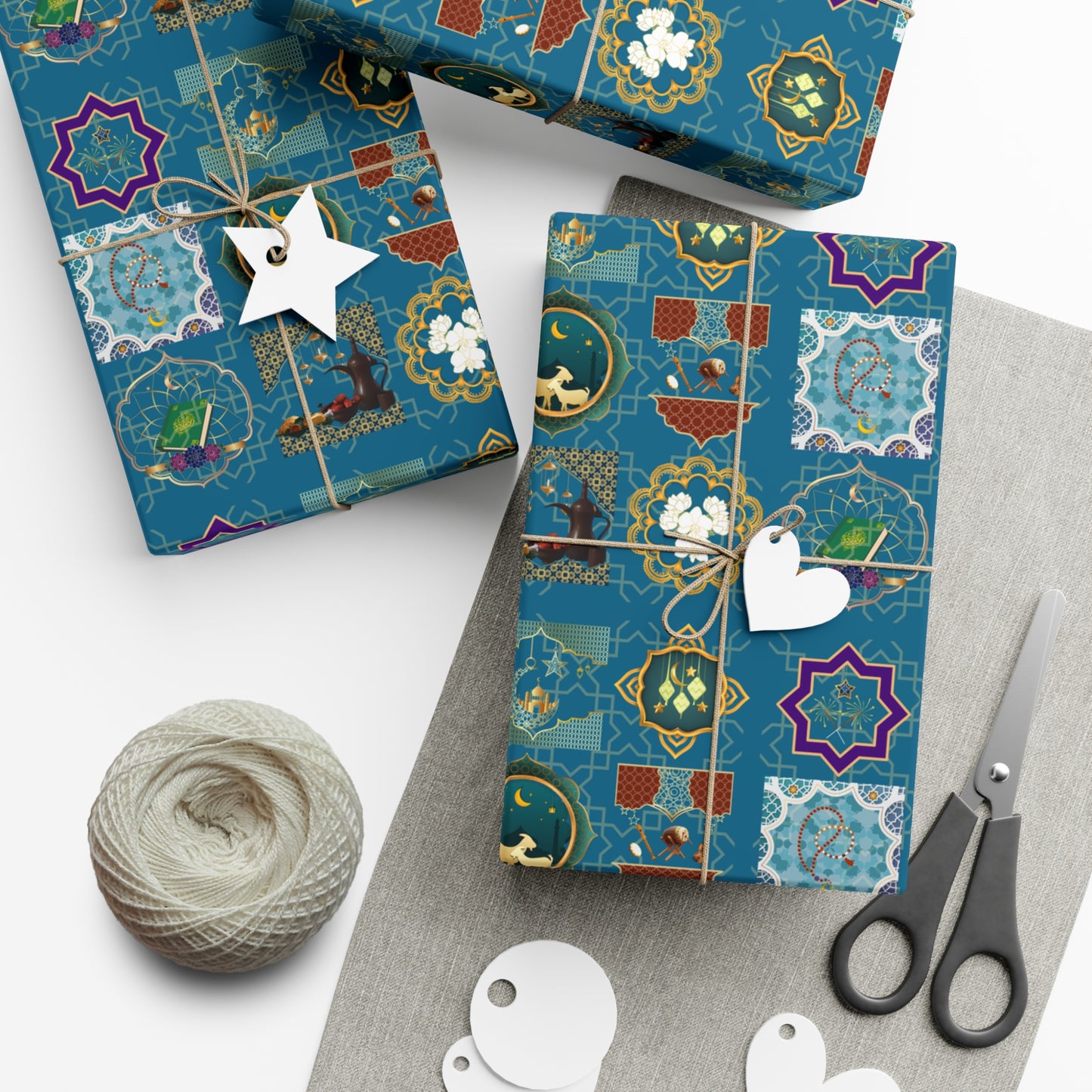 Mosaic (Deep Teal) | Muslim Inspired | Gift Wrap Papers