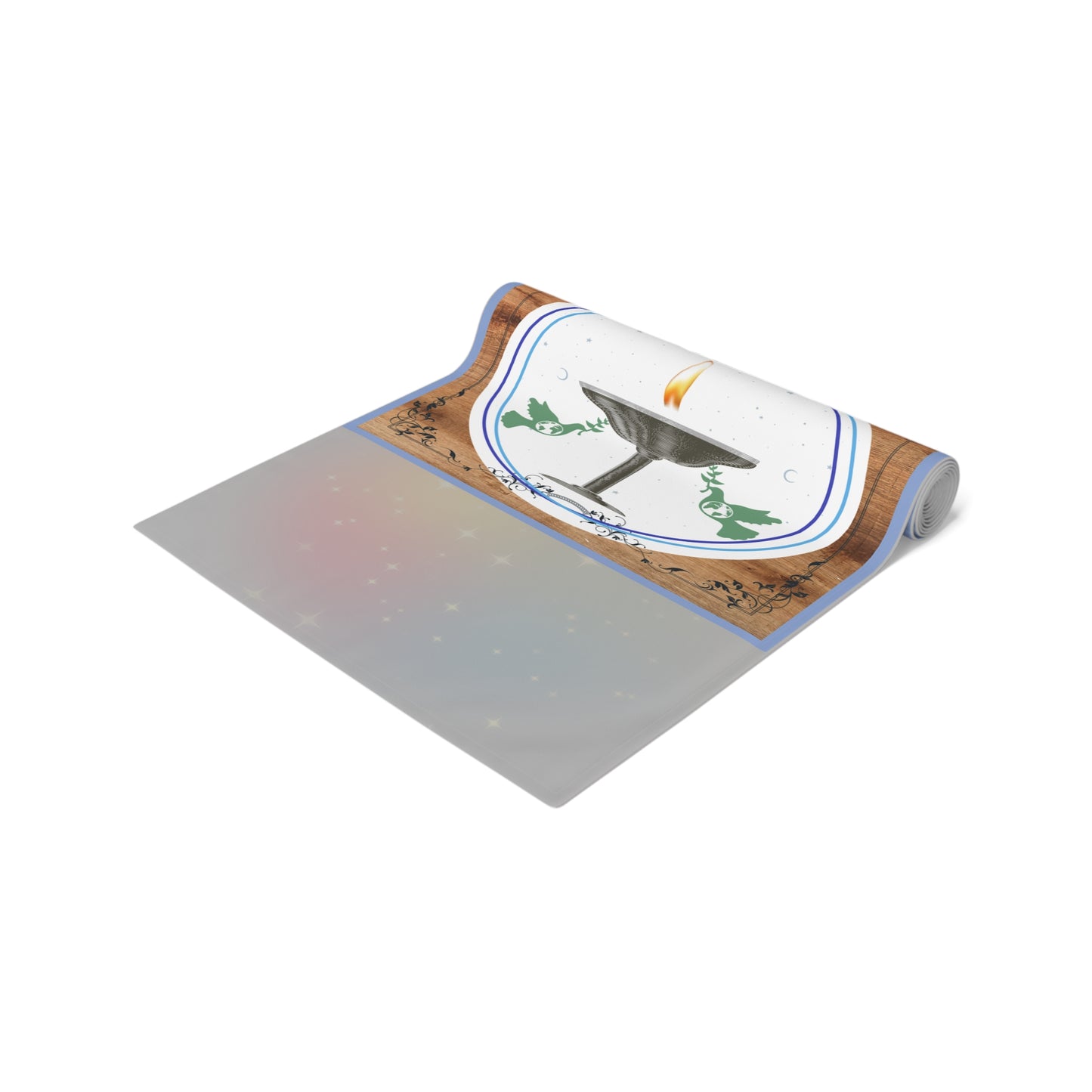 The Flaming Chalice | UUs / CUUPs Feast | Table Runner (Cotton, Poly)