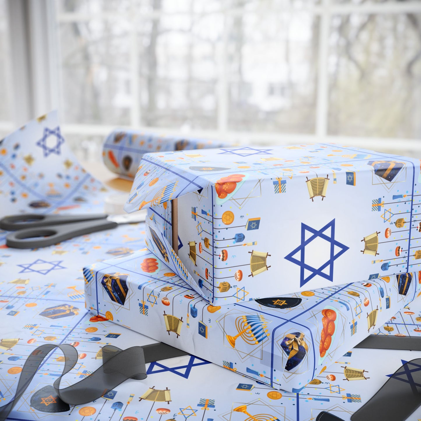 Hanukah Presents | Jewish Inspired | Wrapping Paper