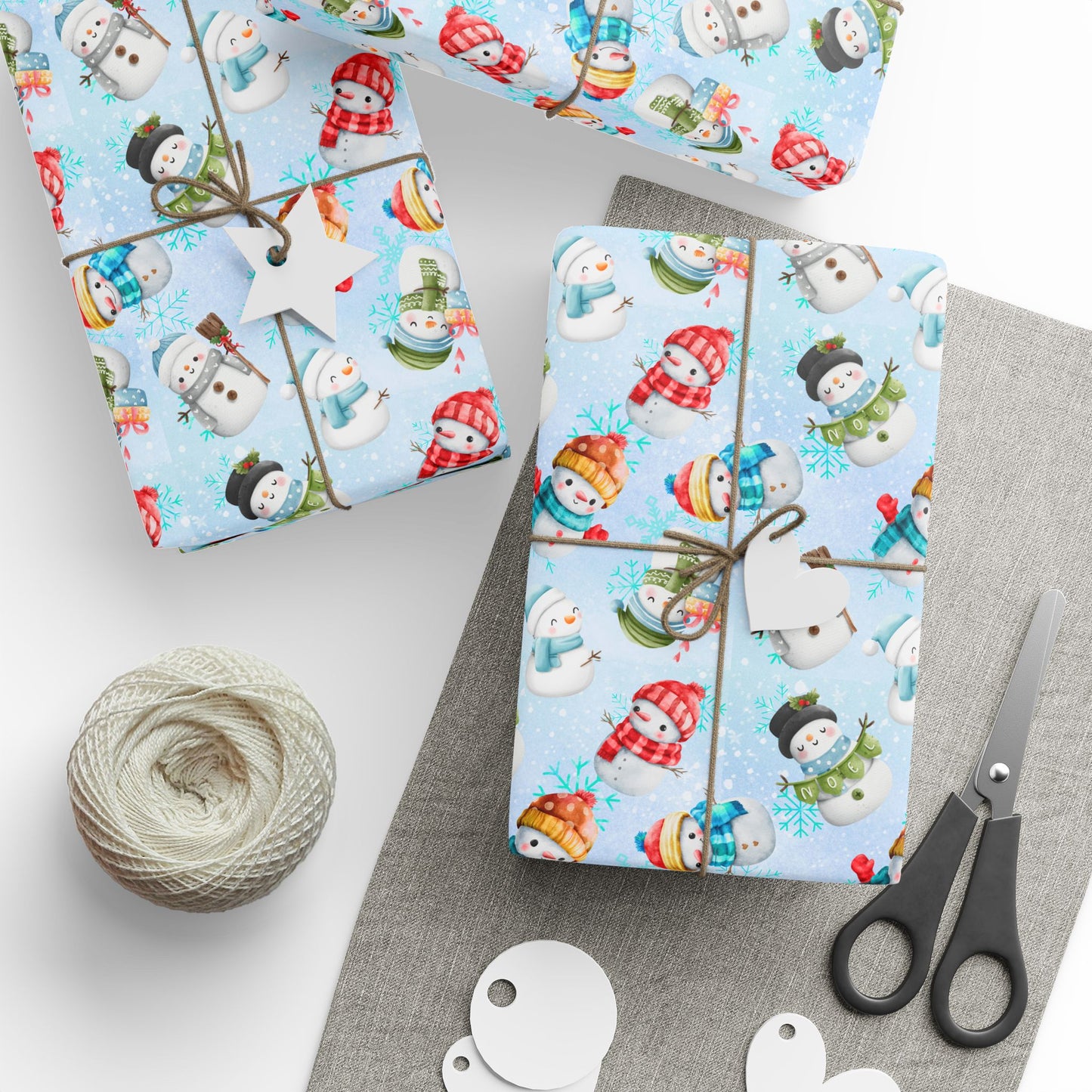 Snowmen at Play | Wrapping Papers