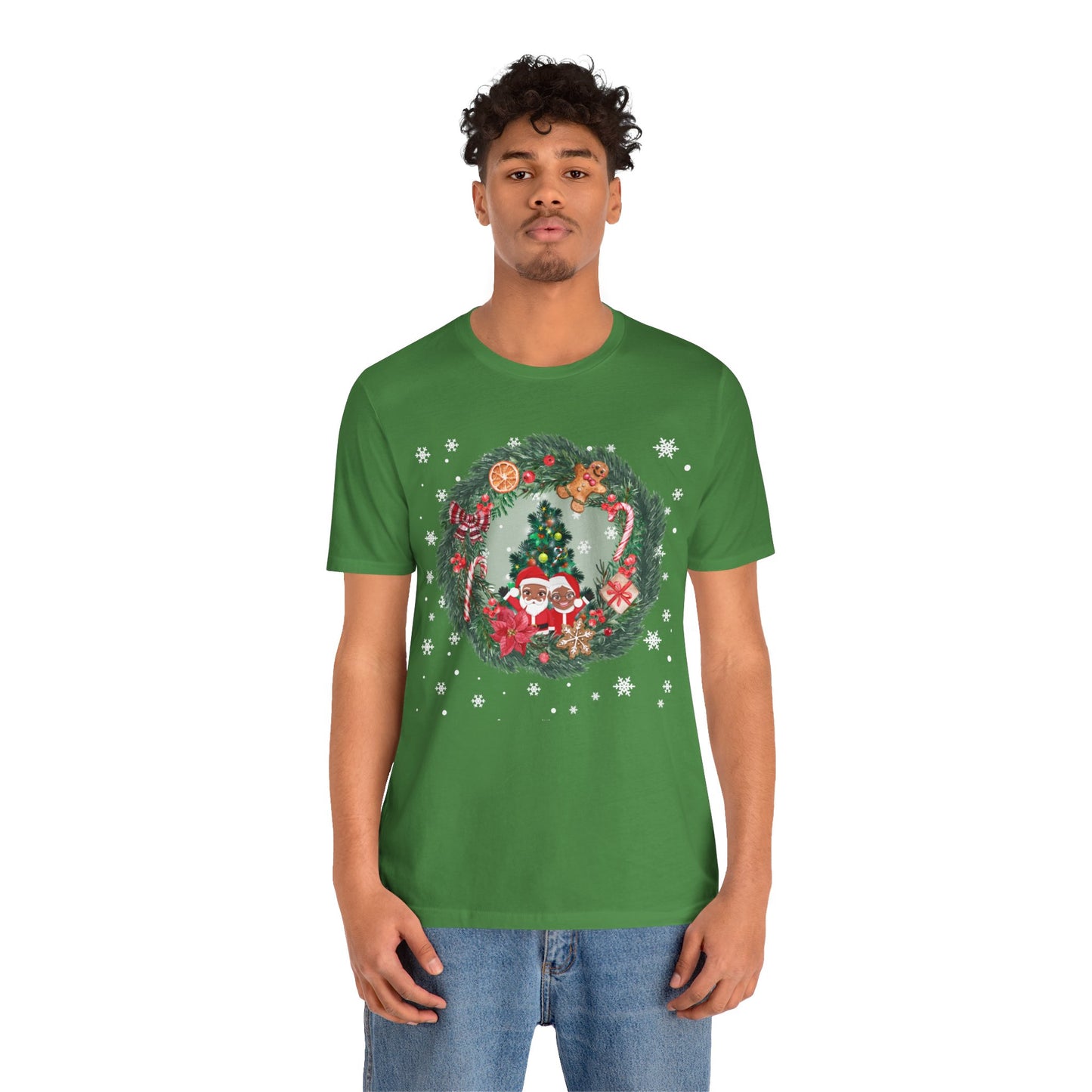 Santa Family / Christmas Short Sleeve Tee | Unisex Jersey