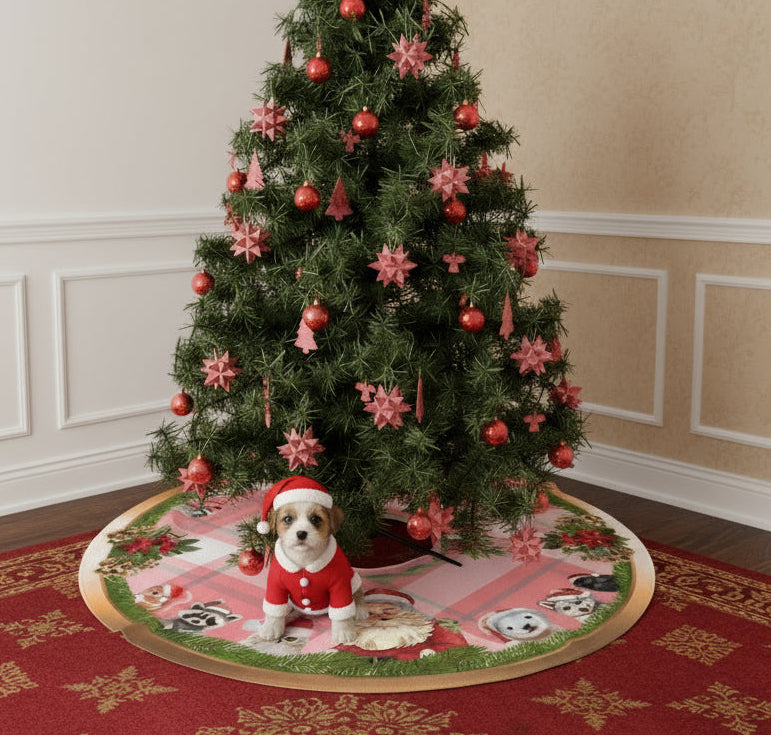 Santa and Critters | Tree Skirts