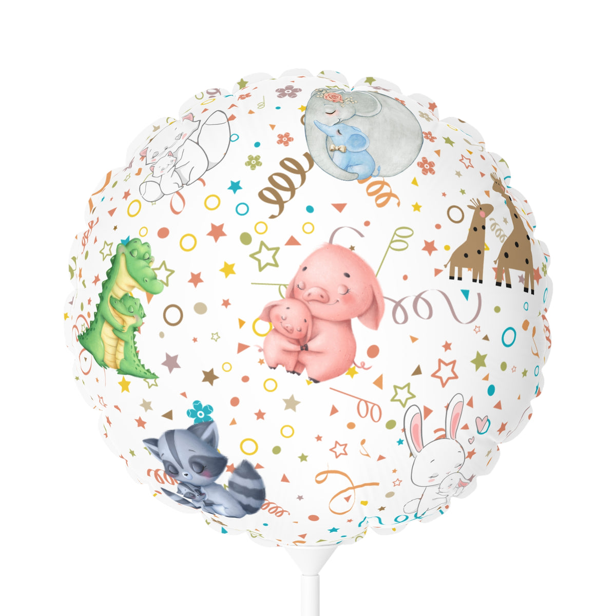 Little Hugs Balloon (Round and Heart-shaped), Air Only 11"