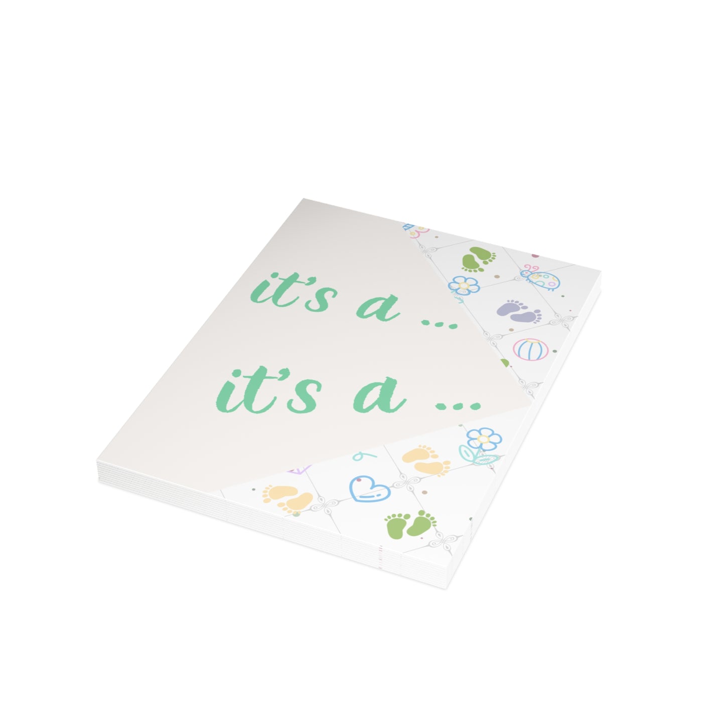 Surprise It’s a Boy Gender Reveal Greeting Cards — Pack of 1/10/30/50