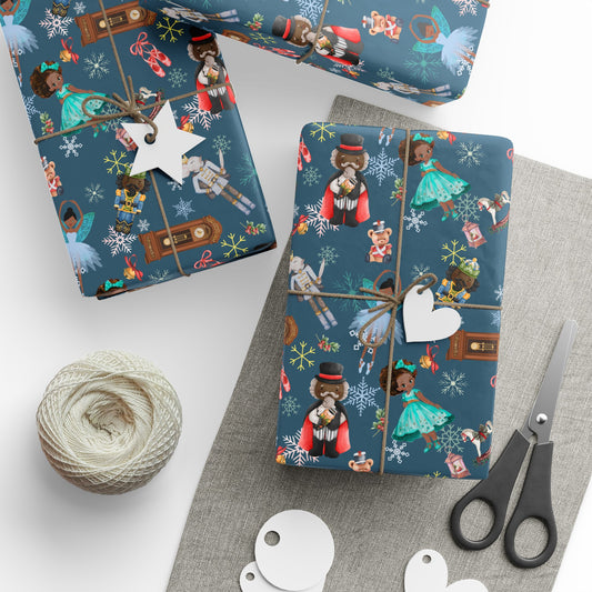 Hot Chocolate Nutcracker Wrapping Paper