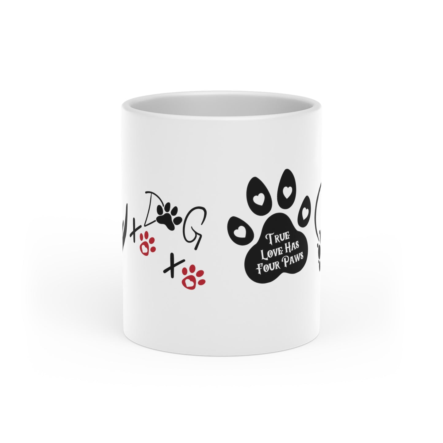 XOXO DOG Heart-Shaped Mug