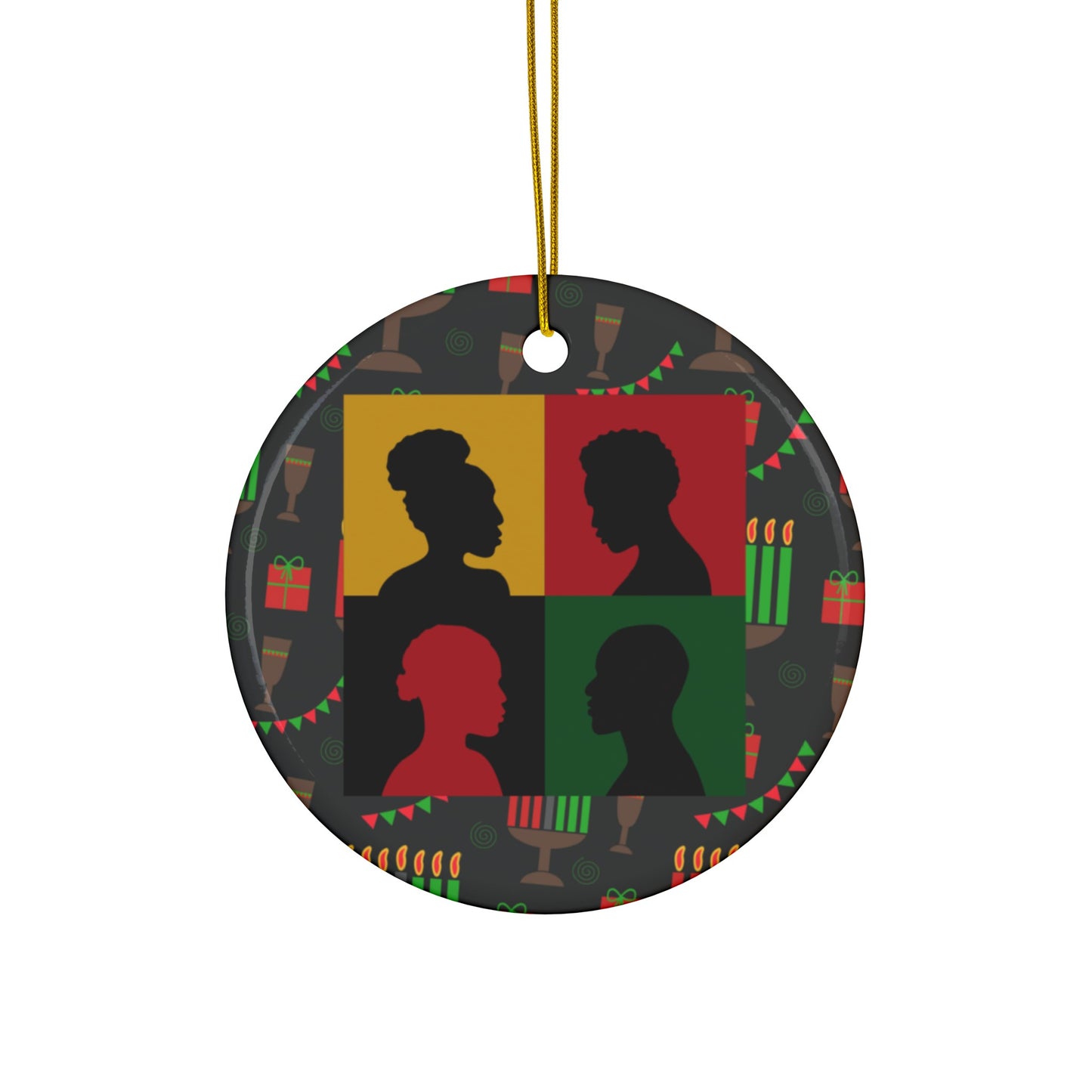 Community  | Kwanzaa | Heirloom Ceramic Ornaments (1pc, 3pcs, 5pcs, 10pcs)