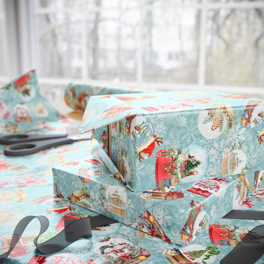 Snow Globe Collection | Winter Patterns Wrapping Paper