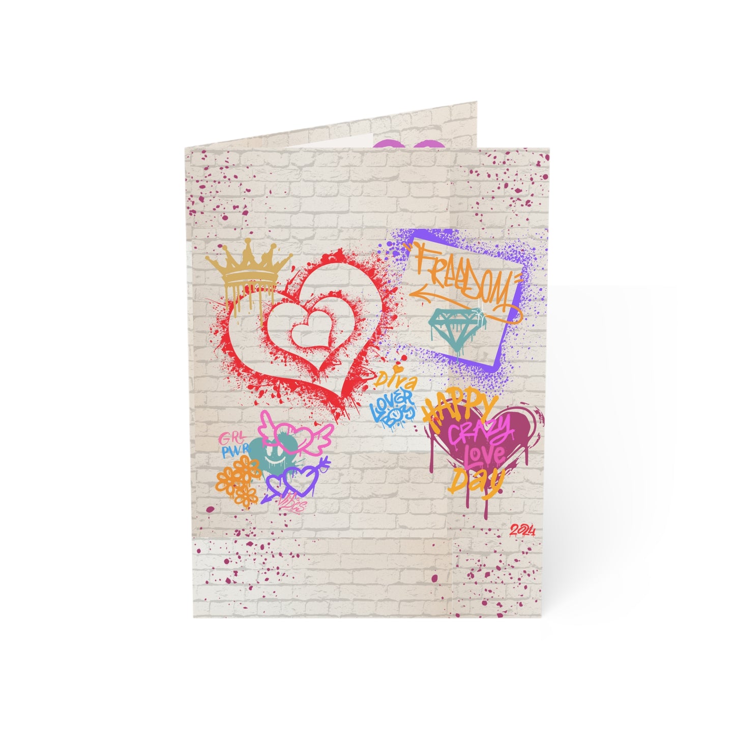Love Bomb | Graffiti | Greeting Cards (1 pcs)