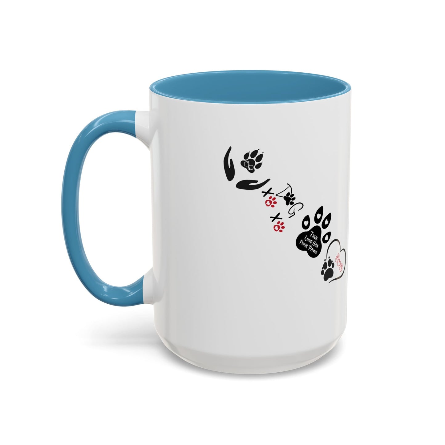 Dogs & Hearts Coffee Cup | Heart-Shaped Mug — Four Paws Heart-Shaped