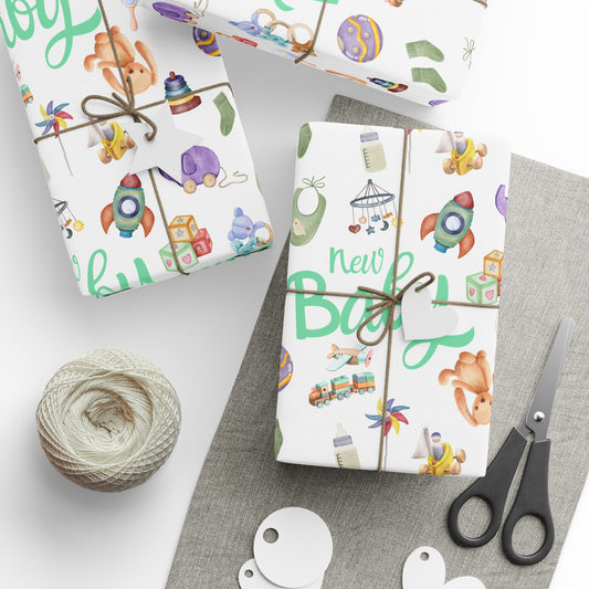 New Baby - Neutral | New Arrivals | Wrapping Papers